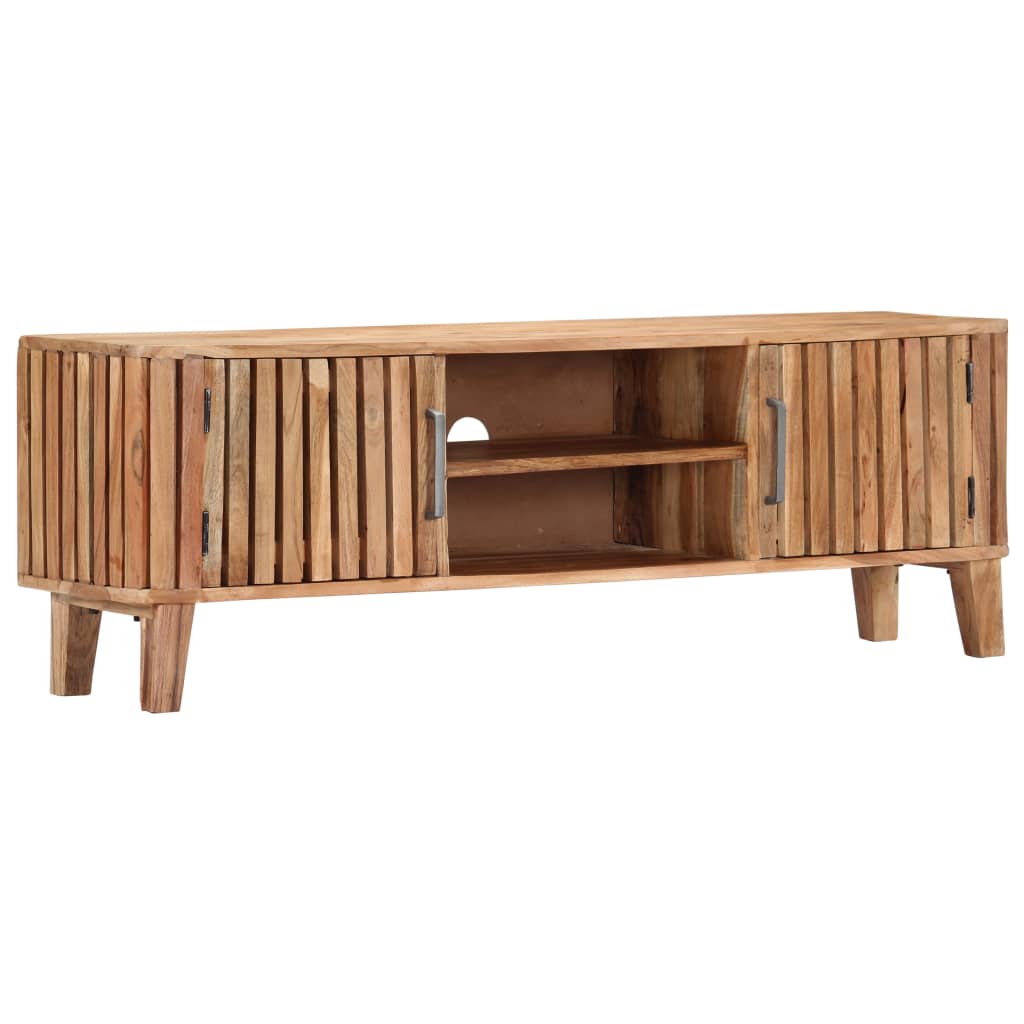 vidaXL TV-Schrank 130 x 30 x 45 cm Akazie Massivholz