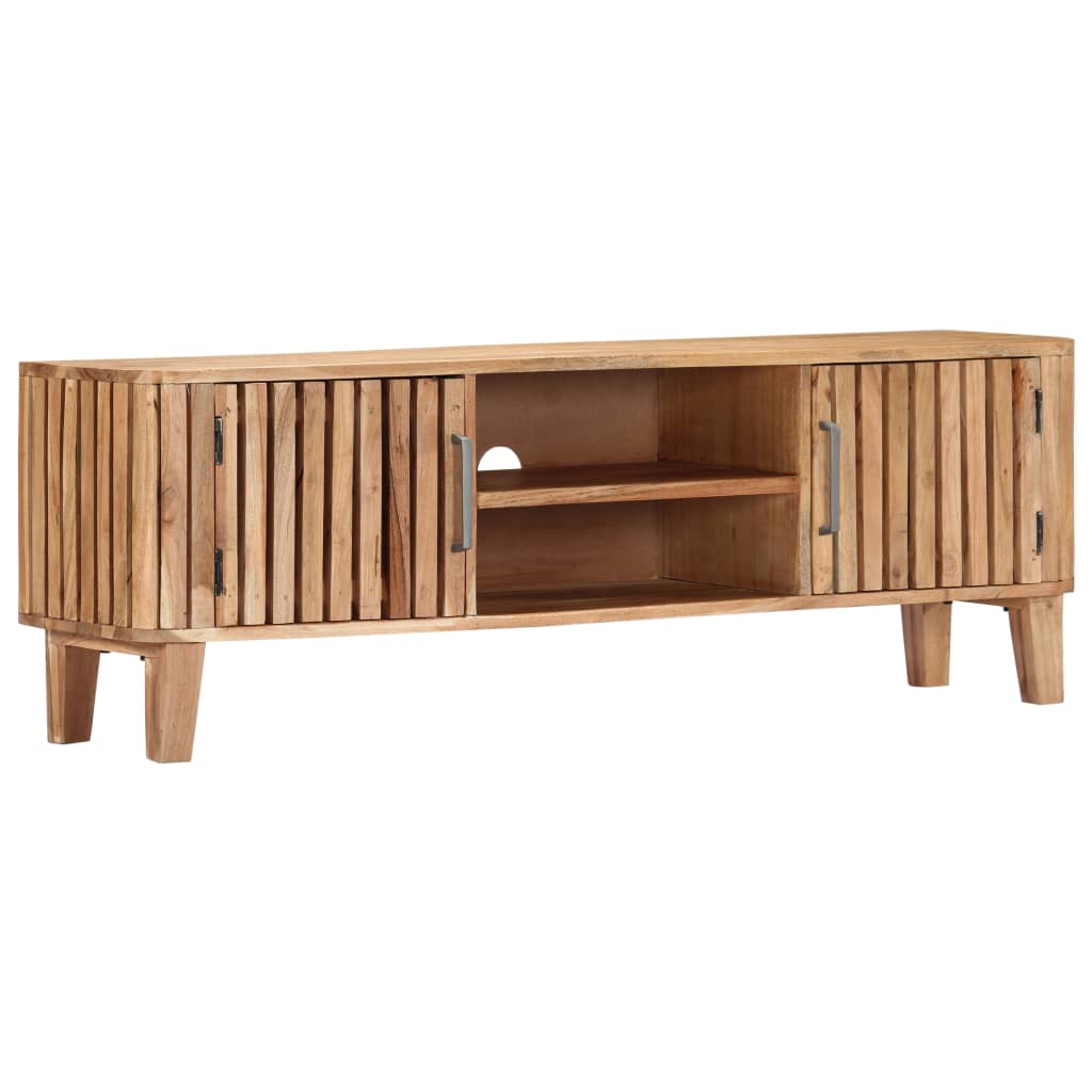 vidaXL TV-Schrank 130 x 30 x 45 cm Akazie Massivholz