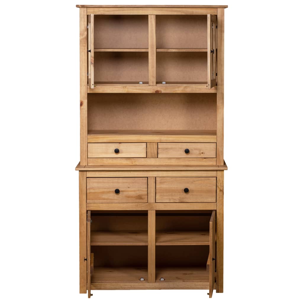 vidaXL Highboard 93x40,5x180 cm Kiefernholz Panama