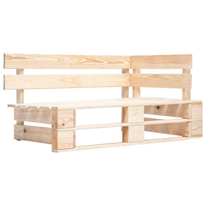 vidaXL Outdoor-Eckbank Paletten Holz