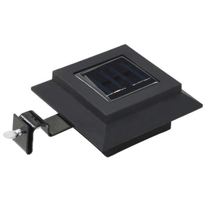 vidaXL Solar-Außenleuchten 12 Stk. LED Rechteckig 12 cm Schwarz