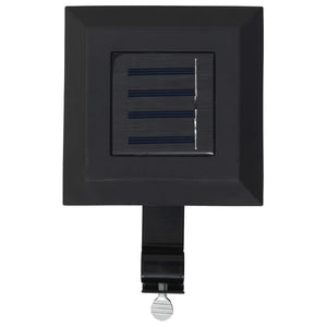 vidaXL Solar-Außenleuchten 12 Stk. LED Rechteckig 12 cm Schwarz