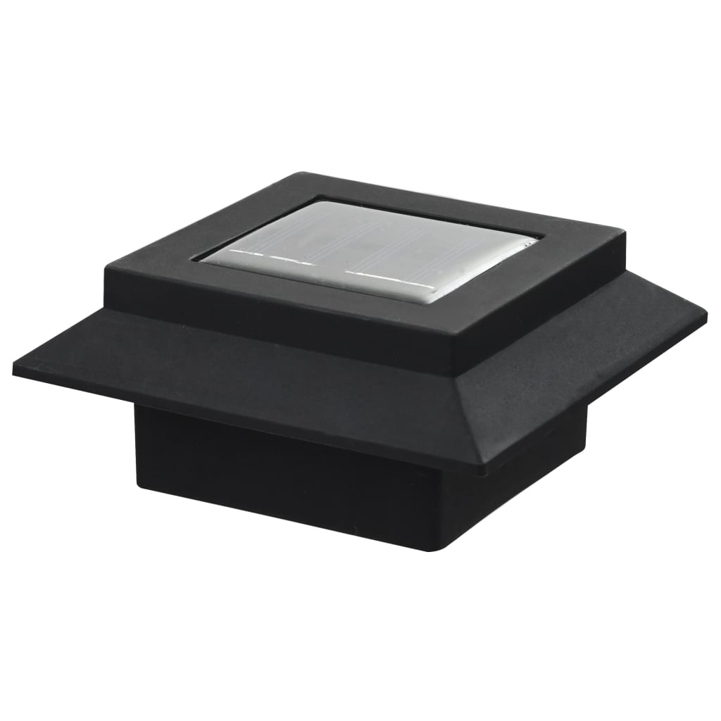 vidaXL Solar-Außenleuchten 12 Stk. LED Rechteckig 12 cm Schwarz