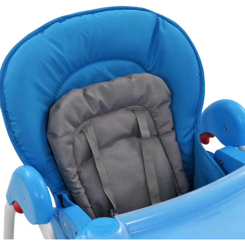 Baby-Hochstuhl Blau und Grau