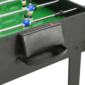 vidaXL 15-in-1 Multigame-Tisch 121×61×82 cm Schwarz