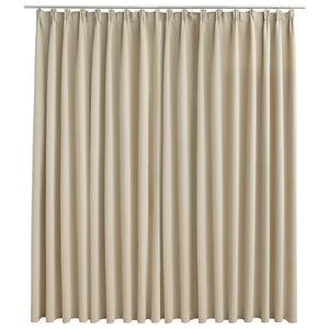 Verdunkelungsvorhang mit Haken Beige 290 x 245 cm Stilecasa