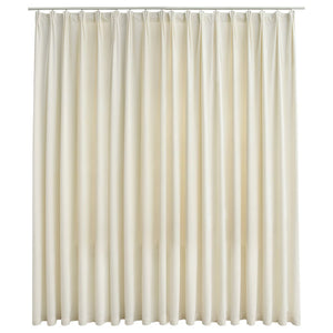 Verdunkelungsvorhang mit Haken Samt Creme 290 x 245 cm Stilecasa