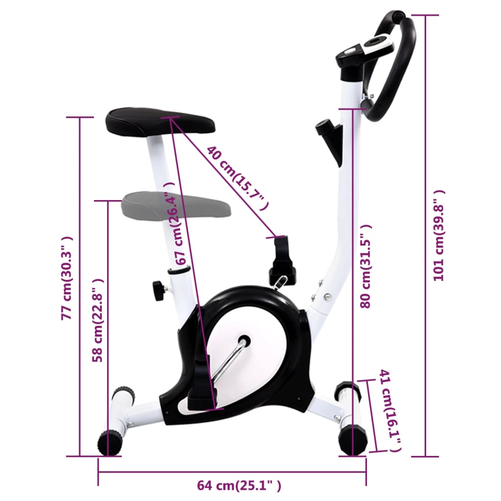 Heimtrainer mit Riemenantrieb Schwarz Stilecasa