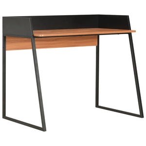 vidaXL Schreibtisch Schwarz und Braun 90x60x88 cm