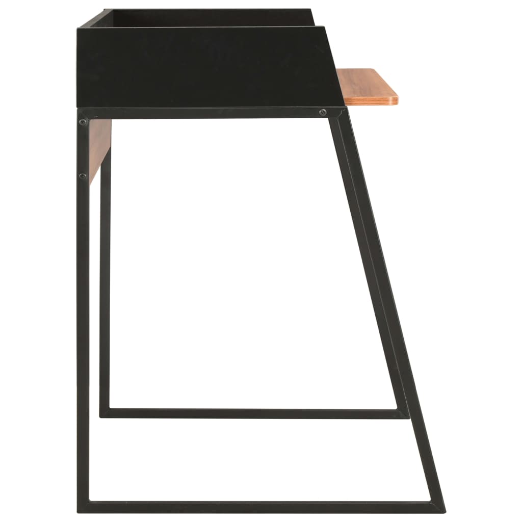 vidaXL Schreibtisch Schwarz und Braun 90x60x88 cm