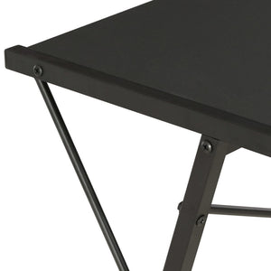 vidaXL Schreibtisch mit Regal Schwarz 116×50×93 cm