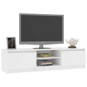 vidaXL TV-Schrank Weiß 140×40×35,5 cm Holzwerkstoff