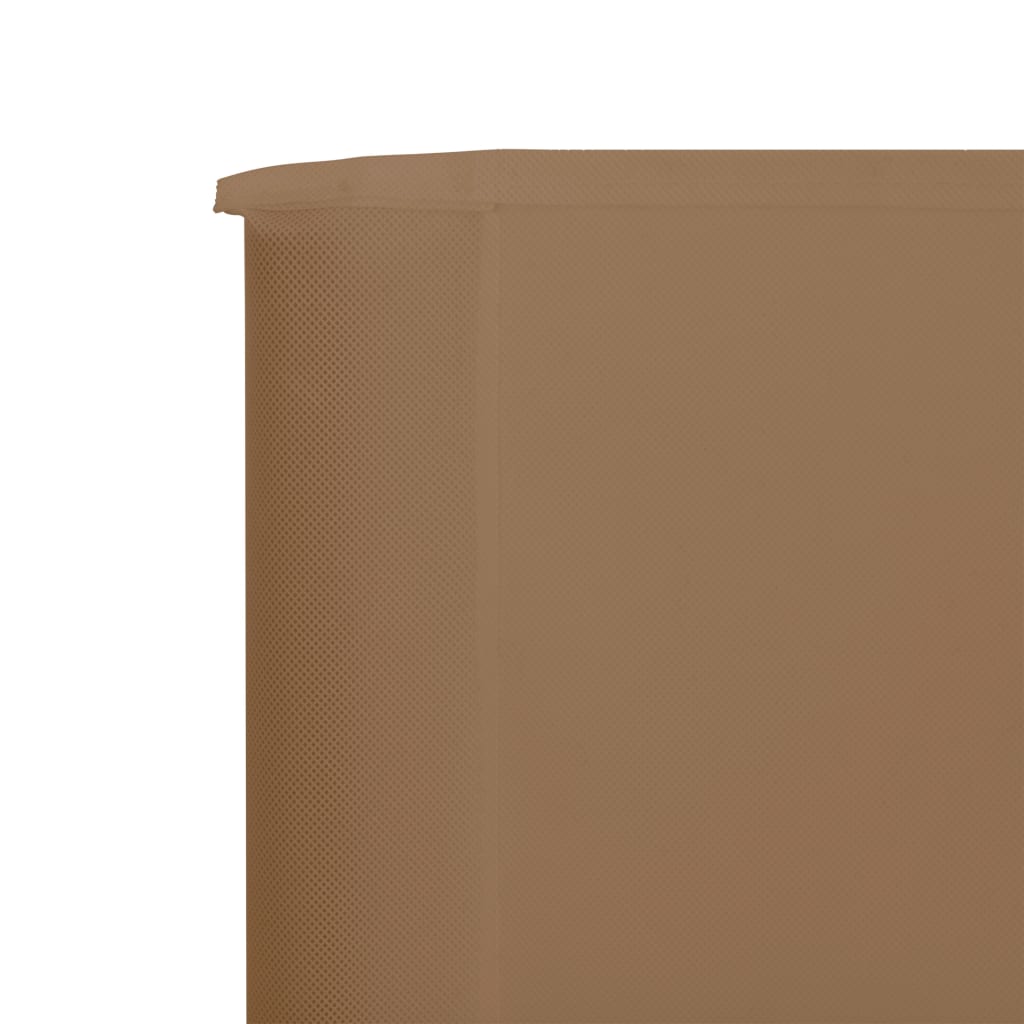 vidaXL 3-teiliges Windschutzgewebe 400 x 80 cm Taupe