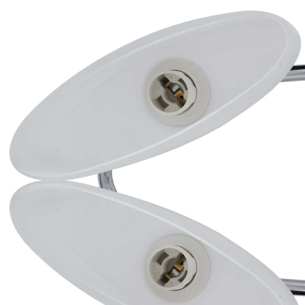 Deckenlampe Mit Ellipsenförmigen Glasschirmen 2 Stk. E14