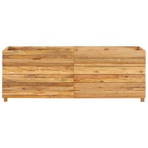 Hochbeet 150x40x55 cm Teak Altholz und Stahl