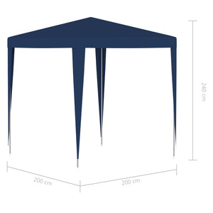 Partyzelt 2x2 m Blau