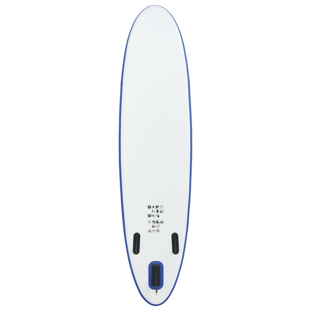 vidaXL Stand Up Paddle Surfboard SUP Aufblasbar Blau und Weiß