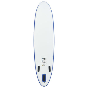 vidaXL Stand Up Paddle Surfboard SUP Aufblasbar Blau und Weiß