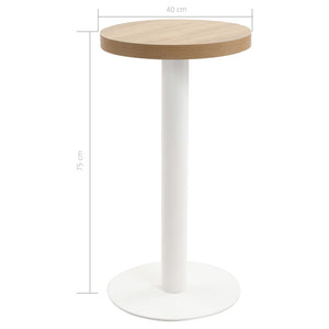 Bistrotisch Hellbraun 40 cm MDF