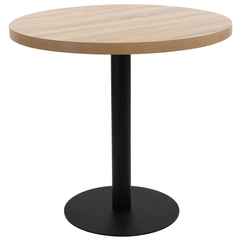 Bistrotisch Hellbraun 80 cm MDF Stilecasa