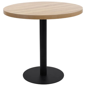 Bistrotisch Hellbraun 80 cm MDF Stilecasa