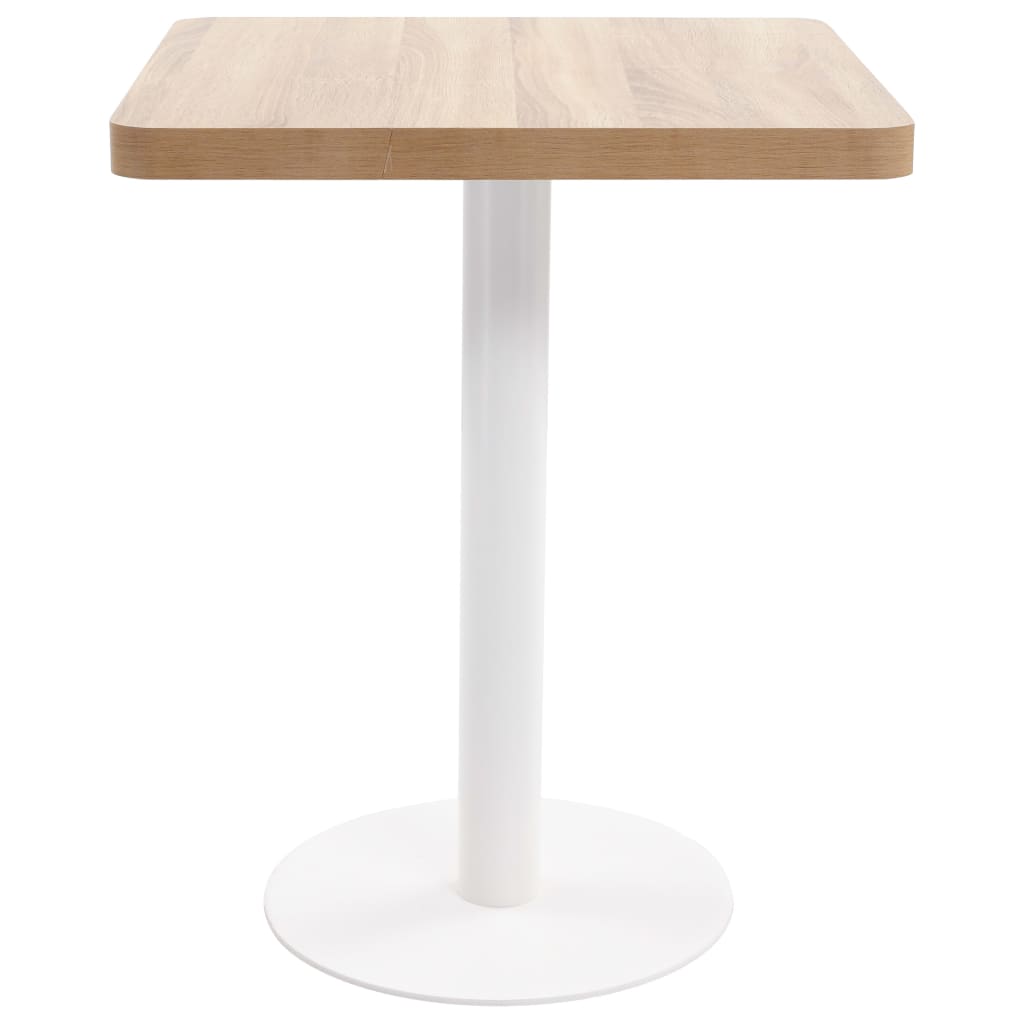 Bistrotisch Hellbraun 60x60 cm MDF Stilecasa