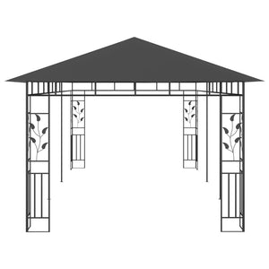 Pavillon mit Moskitonetz 6x3x2,73 m Anthrazit