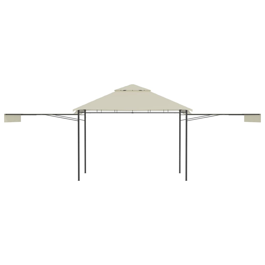 Pavillon mit Doppelt Erweiterten Dächern 3x3x2,75 cm 180 g/m²