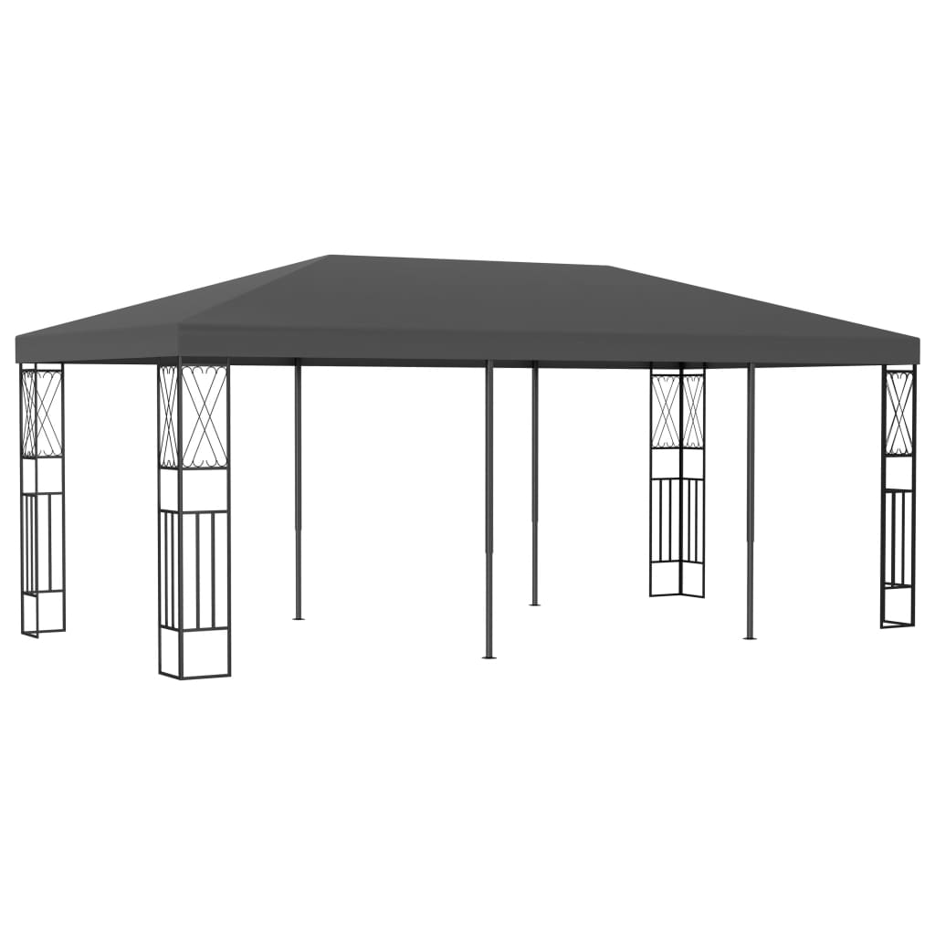 Pavillon 3x6 m Anthrazit Stoff Stilecasa