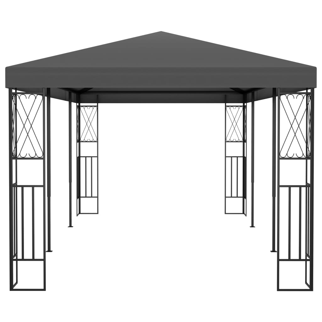 Pavillon 3x6 m Anthrazit Stoff Stilecasa