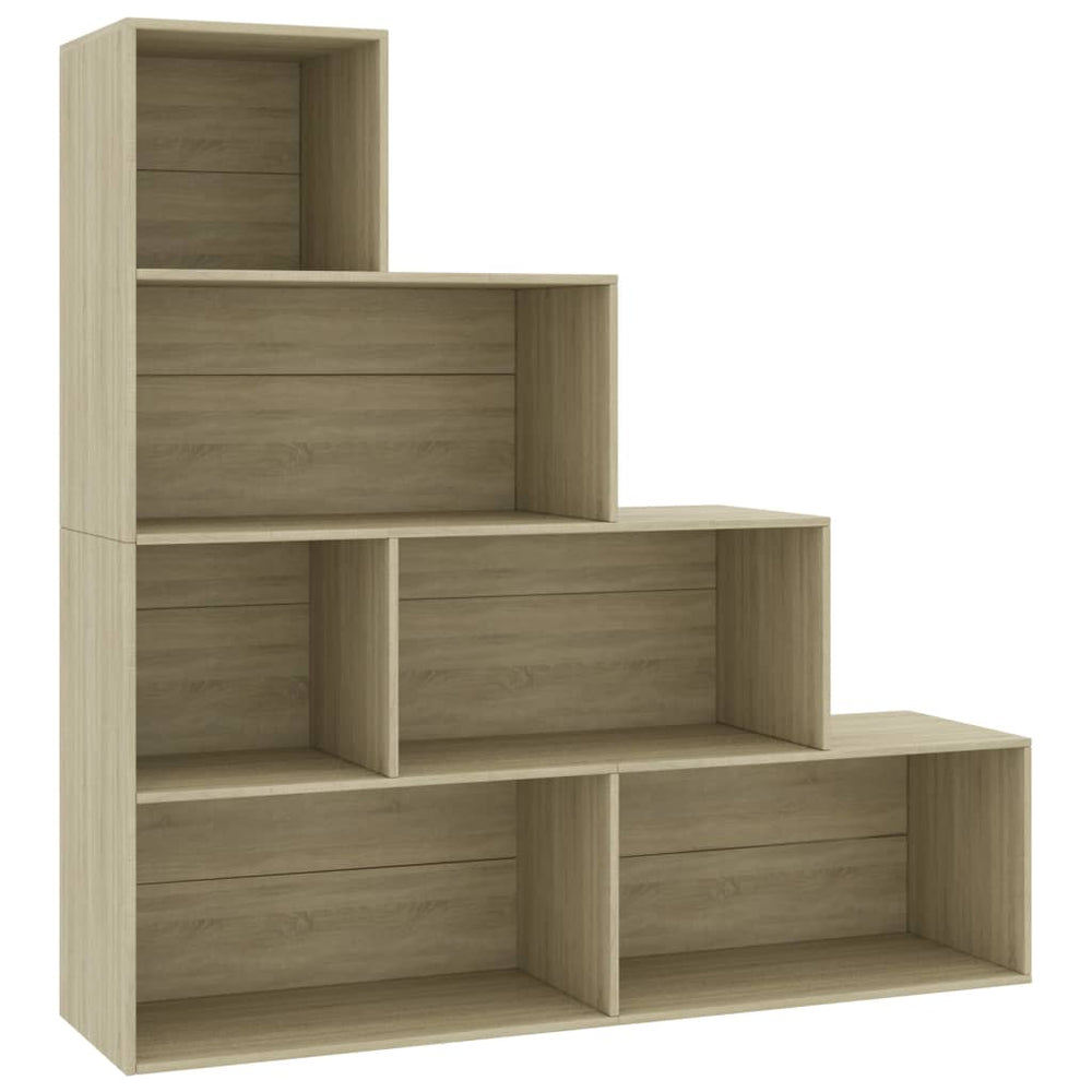 Bücherregal/Raumteiler Sonoma-Eiche 155x24x160 cm Holzwerkstoff Stilecasa