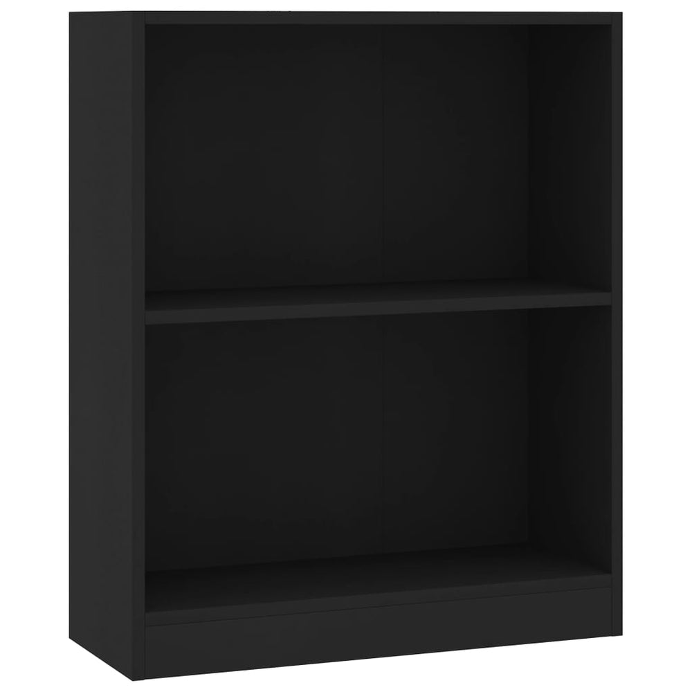 Bücherregal Schwarz 60x24x74,5 cm Holzwerkstoff Stilecasa