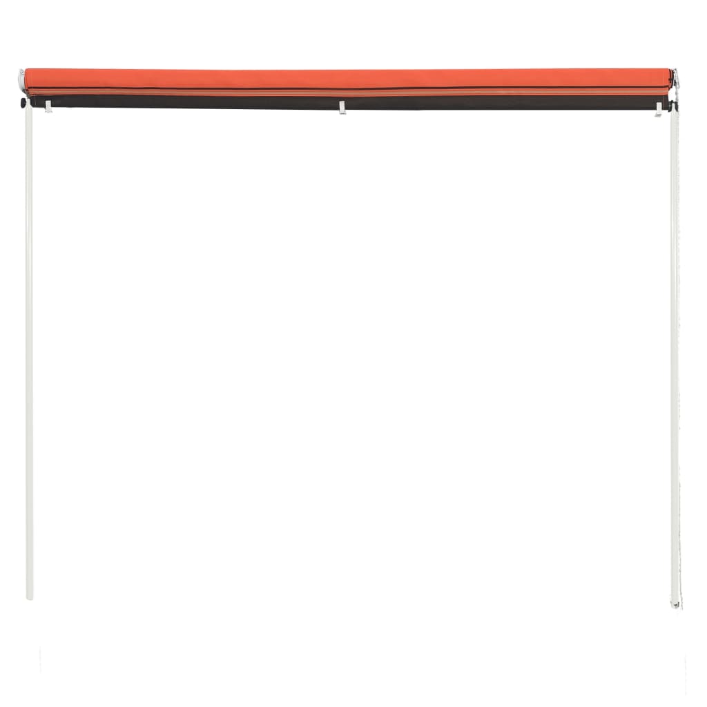 vidaXL Einziehbare Markise 250×150 cm Orange und Braun