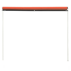 vidaXL Einziehbare Markise 300×150 cm Orange und Braun