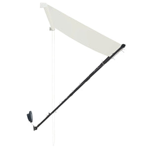 vidaXL Einziehbare Markise mit LED 300×150 cm Creme