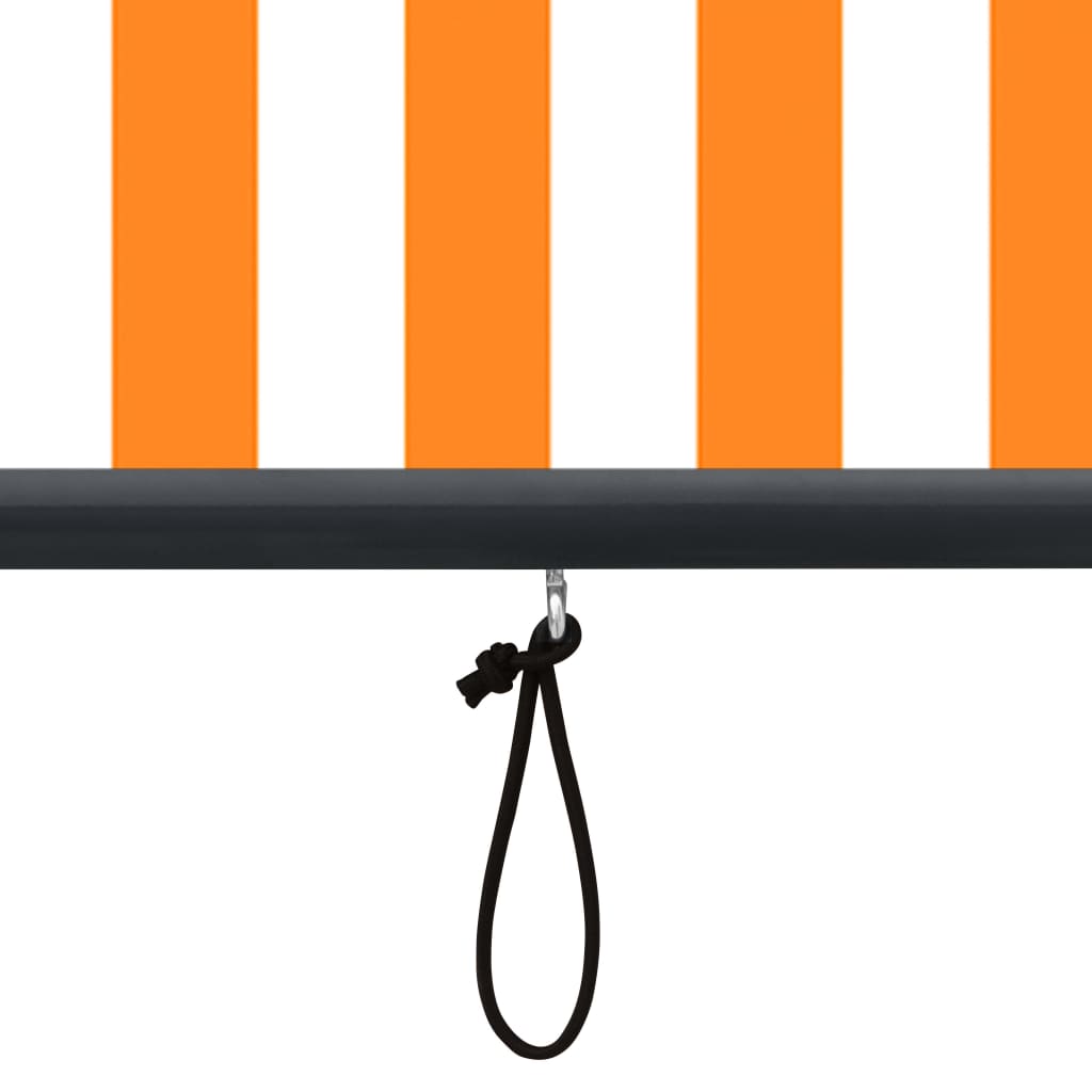 vidaXL Außenrollo 60 x 250 cm Weiß und Orange