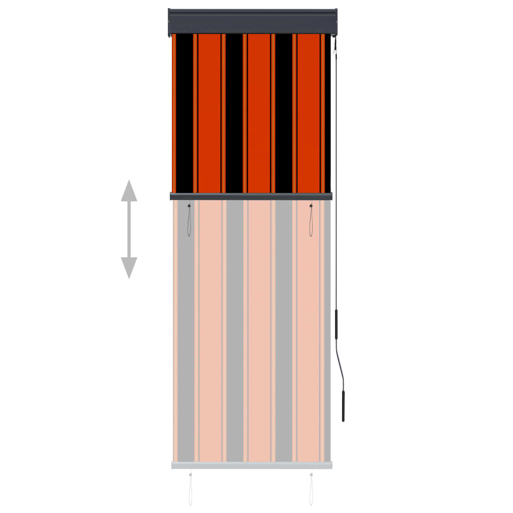 vidaXL Außenrollo 60 x 250 cm Orange und Braun