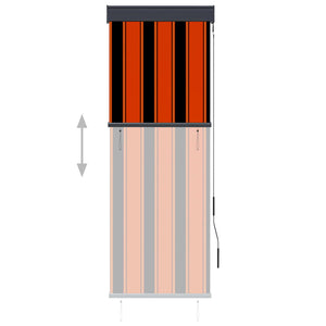 vidaXL Außenrollo 60 x 250 cm Orange und Braun