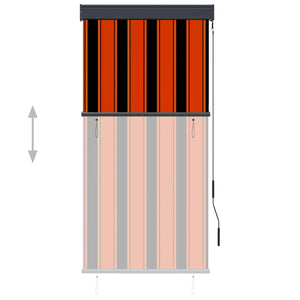 vidaXL Außenrollo 80 x 250 cm Orange und Braun