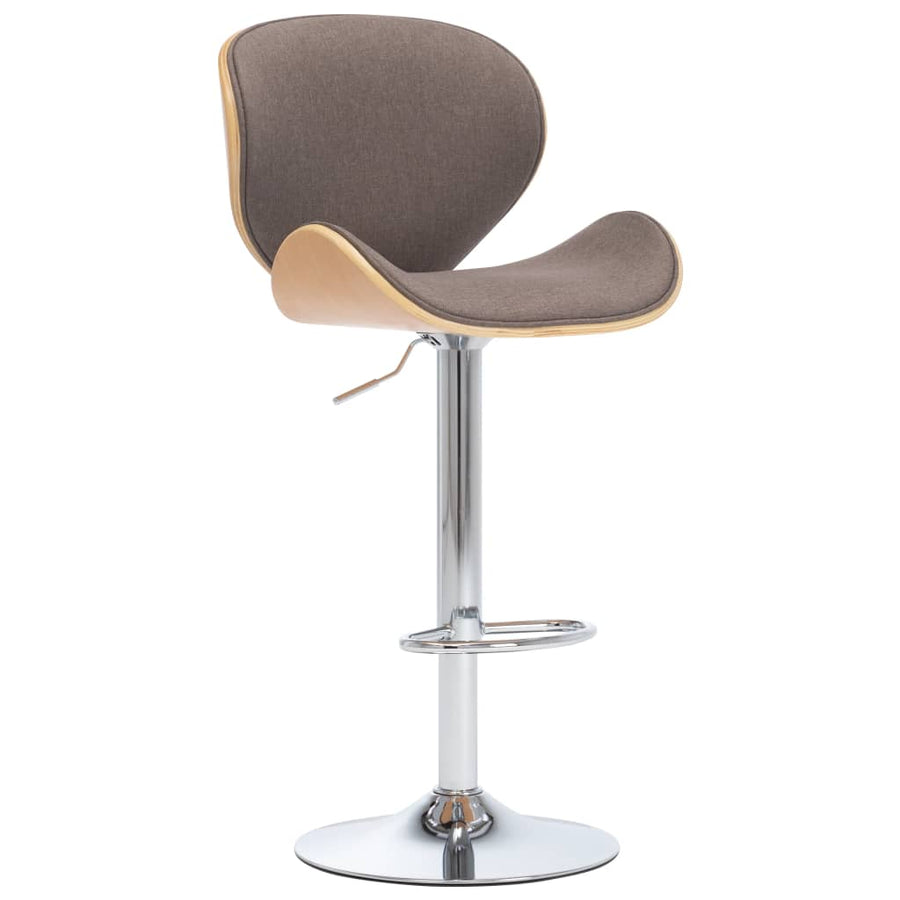 Barhocker Taupe Stoff Stilecasa