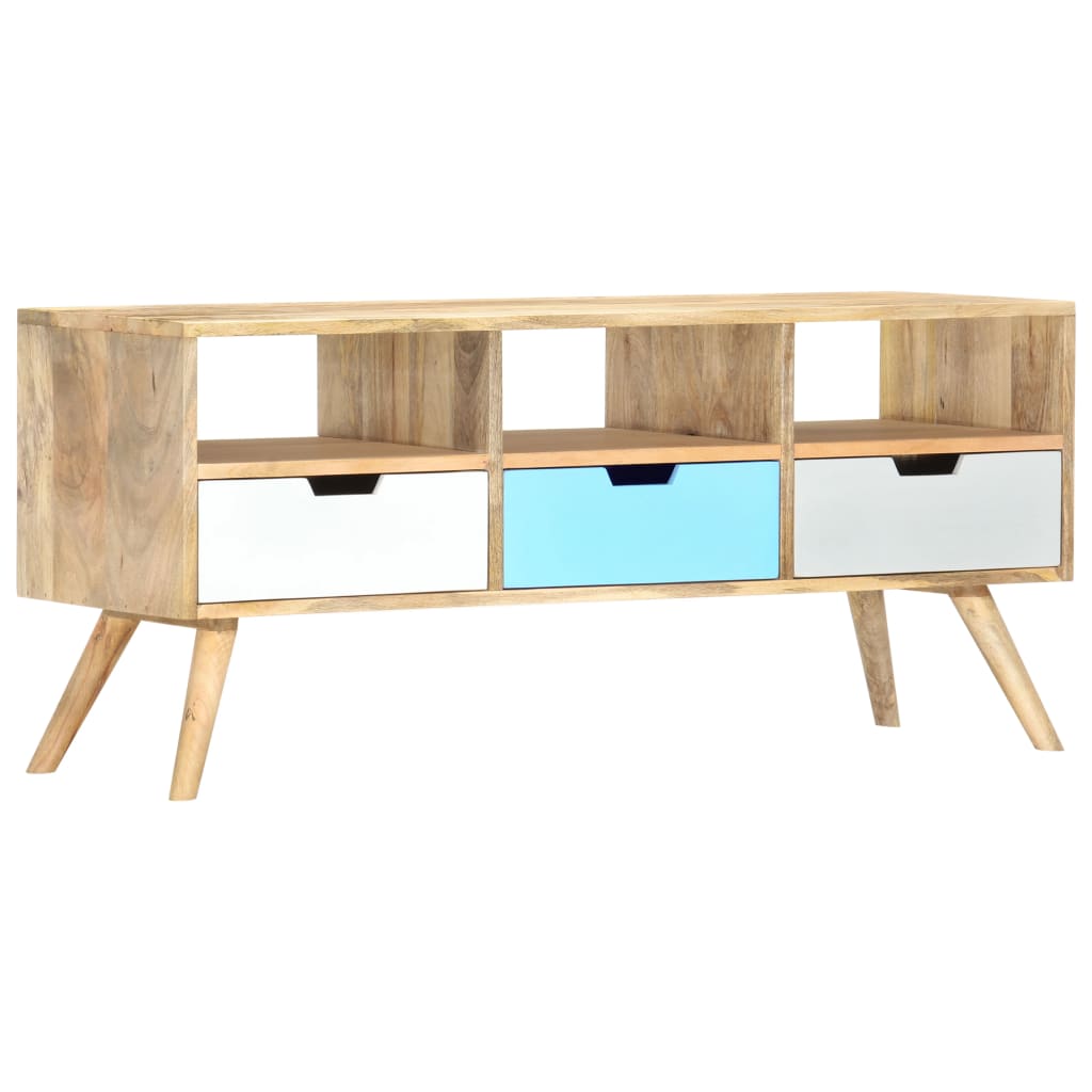 vidaXL TV-Schrank 110×35×48 cm Massivholz Mango