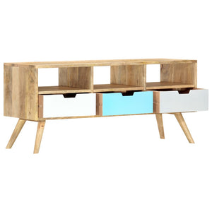 vidaXL TV-Schrank 110×35×48 cm Massivholz Mango