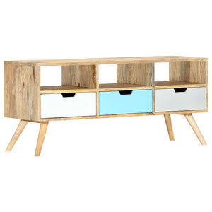 vidaXL TV-Schrank 110×35×48 cm Massivholz Mango