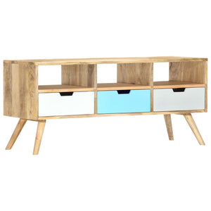 vidaXL TV-Schrank 110×35×48 cm Massivholz Mango