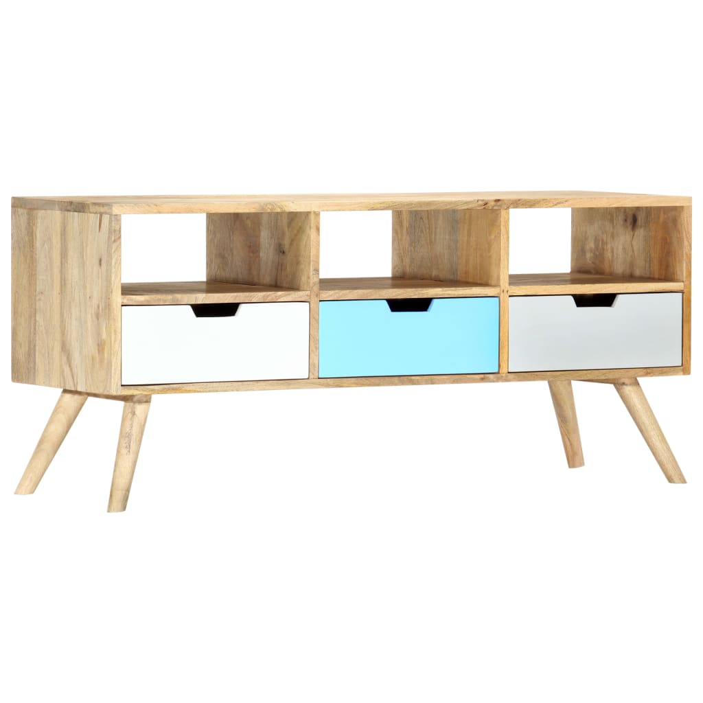 vidaXL TV-Schrank 110×35×48 cm Massivholz Mango