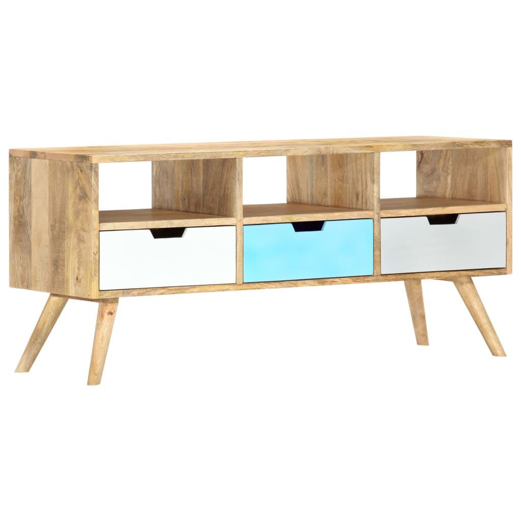 vidaXL TV-Schrank 110×35×48 cm Massivholz Mango