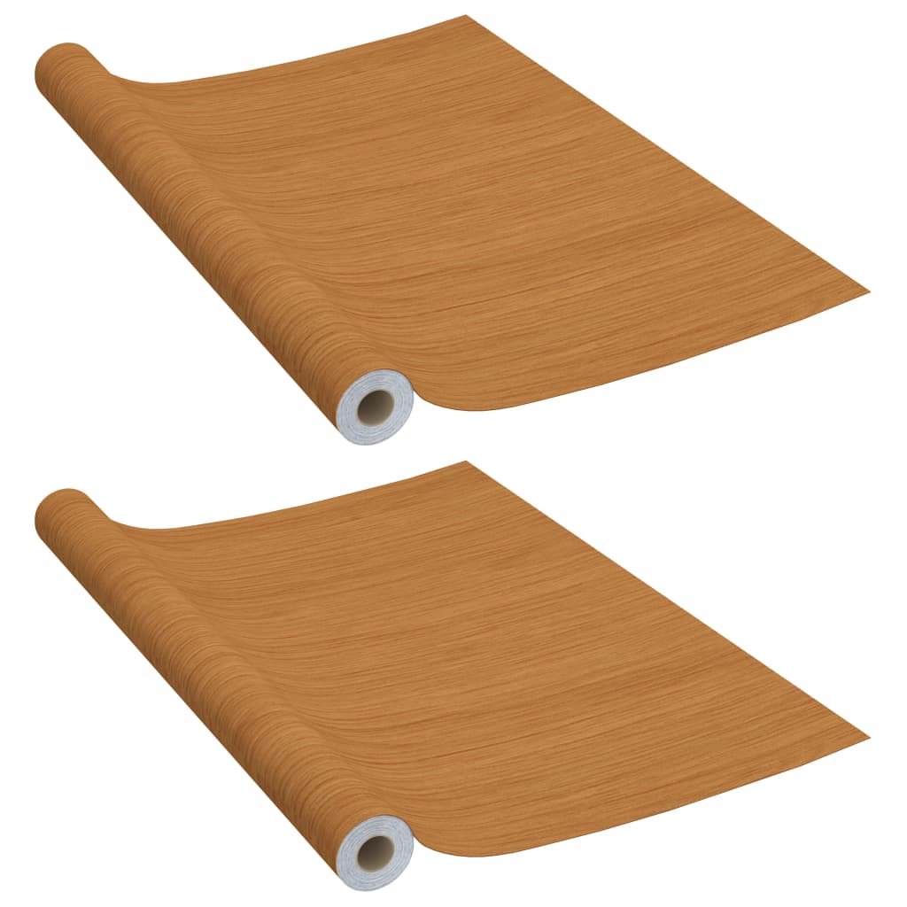 vidaXL Selbstklebende Möbelfolie Helle Eiche 500 x 90 cm PVC