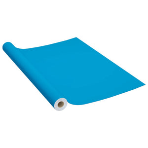 vidaXL Selbstklebende Möbelfolie Azurblau 500 x 90 cm PVC