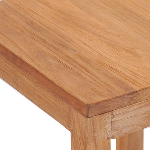 Barhocker 2 Stk. Massivholz Teak Stilecasa