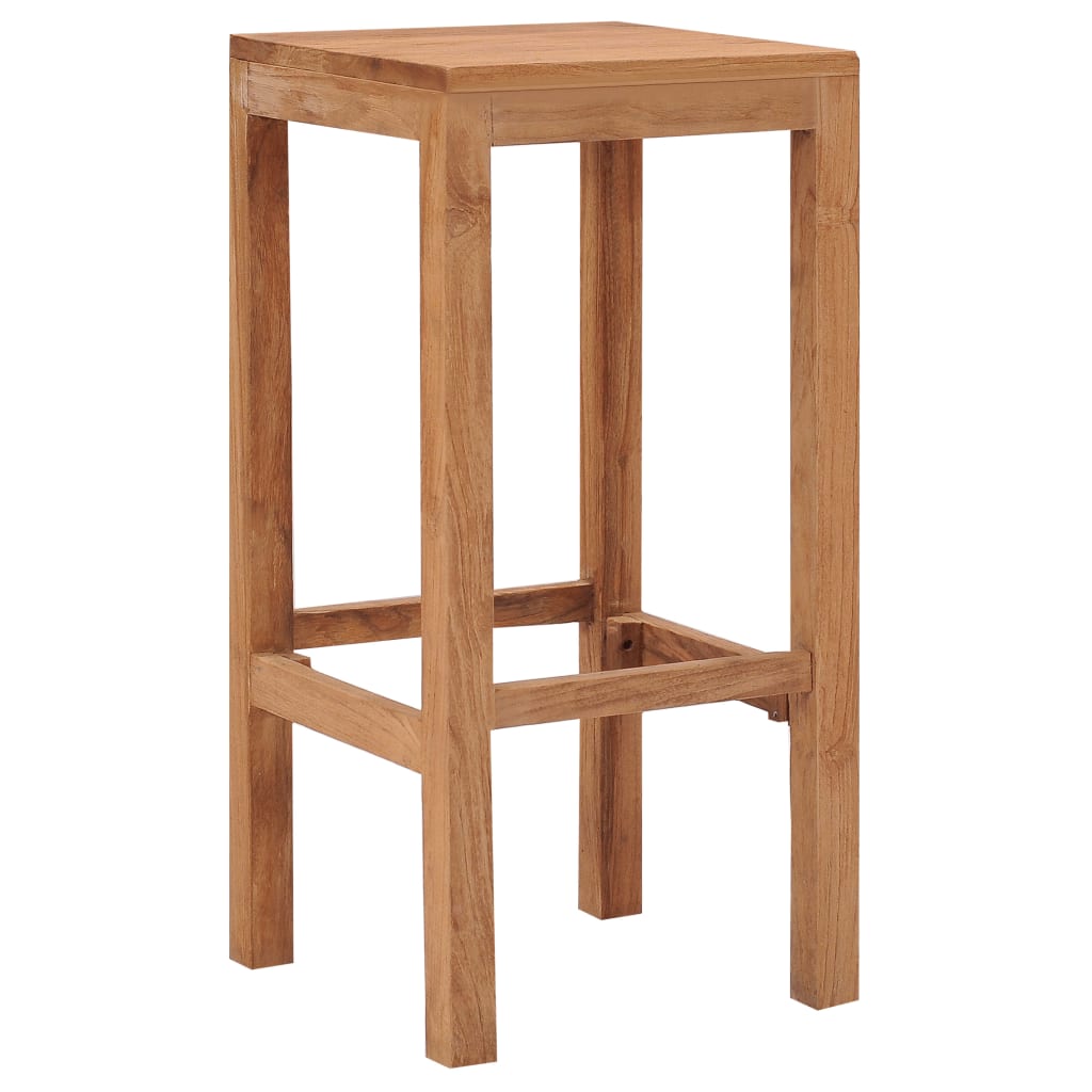 vidaXL Barhocker 4 Stk. Massivholz Teak